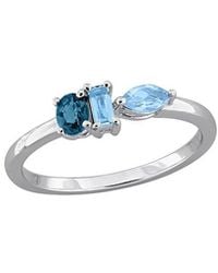 Rina Limor - 0.59 Ct. Tw. Topaz Three-Stone Ring - Lyst