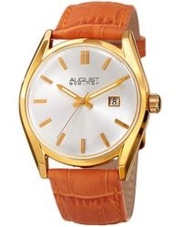 August Steiner - Leather Watch - Lyst