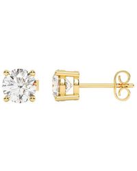 Lab Grown Diamonds - 14K 3.00 Ct. Tw. Lab-Grown Diamond Stud Earring - Lyst
