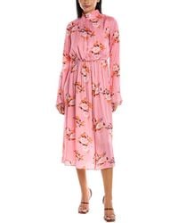 Les Rêveries - Les Reveries Ruffle Pussy Bow Dress - Lyst