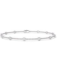 Lab Grown Diamonds - 14K 0.25 Ct. Tw. Lab-Grown Diamond Station Bracelet - Lyst