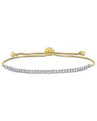 Rina Limor - 14K Two-Tone 0.59 Ct. Tw. Diamond Bolo Bracelet - Lyst