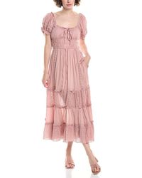 Free People - Falling Sun Midi Dress - Lyst