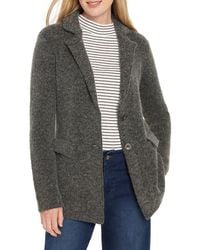 NIC+ZOE - Brushed Double Knit Wool & Alpaca-Blend Blazer - Lyst