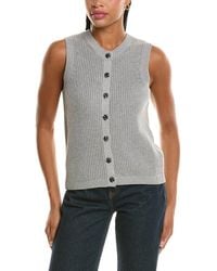 525 America - Crewneck Button Down Vest - Lyst
