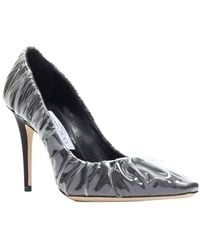 Jimmy Choo - Satin X Off- Transparent Ruche Pump (Authentic Pre- Loved) - Lyst