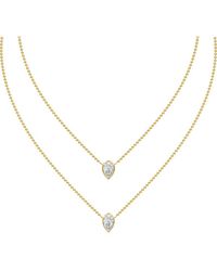 Lab Grown Diamonds - 18K Over 2.05 Ct. Tw. Lab-Grown Diamond Necklace - Lyst