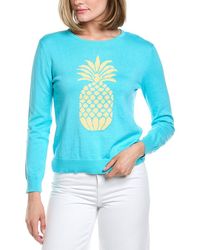 Hannah Rose - Pineapple Intarsia Cashmere-Blend Sweater - Lyst