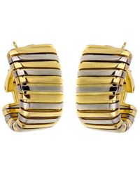 BVLGARI - 18K Two-Tone Tubogas Earrings (Authentic Pre-Owned) - Lyst