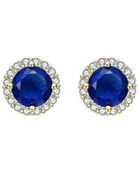 Rachel Glauber - 14K Diamond Cz Earrings - Lyst