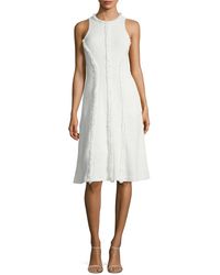 Ava & Aiden A-line Midi Dress - White