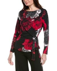 Joseph Ribkoff - Waist-Tie Floral Top - Lyst