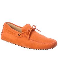 Tod's - Gommino Suede Driver - Lyst