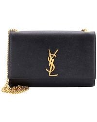 Saint Laurent - Grainy Leather Classic Monogram Crossbody Medium (Authentic Pre-Loved) - Lyst