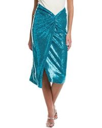Michael Kors - Sequin Twisted Midi Pareo Skirt - Lyst