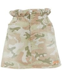 Miu Miu - 2019 Camo Paperbag Waist Skirt, Size It (Authentic Pre-Loved) - Lyst