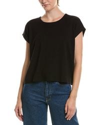 Eileen Fisher - Crew Neck Cropped Top - Lyst