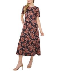 Ted Baker - Short Sleeve Midi Dress - Lyst