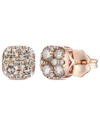 Le Vian - Le Vian Chocolate 14K Rose 0.06 Ct. Tw. Diamond Earrings - Lyst