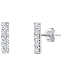MaxColor - 14K 0.30 Ct. Tw. Lab-Grown Created Sapphire Stud Earrings - Lyst