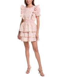 Sail To Sable - Flutter Sleeve Mini Dress - Lyst