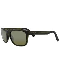 Maui Jim - Square Green Polarized Sunglasses - Lyst