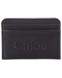 Chloé - Chloe Sense Leather Card Holder - Lyst