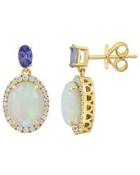 Effy Fine Jewelry - 14K 3.91 Ct. Tw. Diamond & Gemstone Earrings - Lyst
