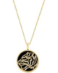 Effy Fine Jewelry - 14K 13.57 Ct. Tw. Diamond & Onyx Necklace - Lyst