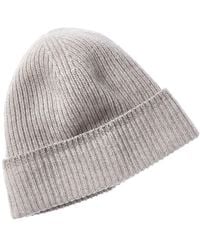 Portolano - Lurex Ribbed Cashmere Beanie - Lyst