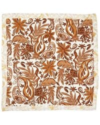 Nicole Miller - Satin Paisley Square Scarf - Lyst