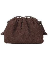 Tiffany & Fred Paris - Woven Suede Mini Drawstring Crossbody Bag - Lyst