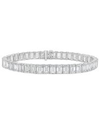 Diana M. Jewels - Diana M. 14K 26.20 Ct. Tw. Lab-Grown Diamond Tennis Bracelet - Lyst
