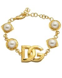Dolce & Gabbana - Dg Logo Bracelet - Lyst