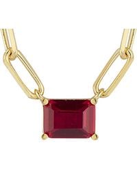 Glaze Jewelry - 14k Over Silver Cz Pendant Necklace - Lyst
