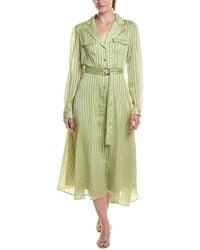 HL Affair - Long Sleeve Midi Dress - Lyst