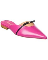 Ferragamo - Bow Mini Leather Mule - Lyst