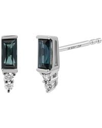 Bony Levy - 18K 0.57 Ct. Tw. Diamond & Sapphire Earrings - Lyst