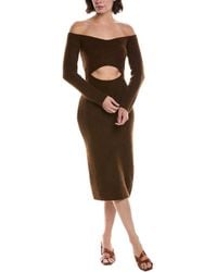 L'Agence - Nala Off-The-Shoulder Cutout Dress - Lyst