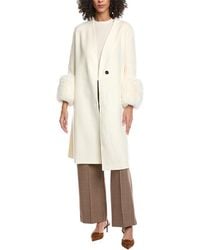 La Fiorentina - Wool Coat - Lyst
