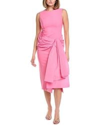 Carolina Herrera - Solid Silk-Blend Column Dress - Lyst