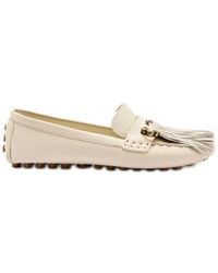 Larroude - Larroudé Joy Leather Moccasin - Lyst