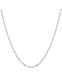 Lab Grown Diamonds - 14K 11.00 Ct. Tw. Lab-Grown Diamond Tennis Necklace - Lyst