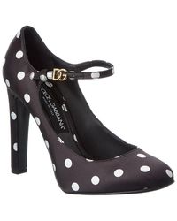 Dolce & Gabbana - Satin Mary Jane Pump - Lyst