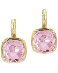 Reiss - 14k 6.70 Ct. Tw. Rose Quartz Drop Earrings - Lyst