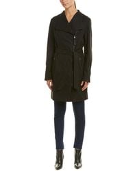 Mackage Leather-lined Trench Coat - Black