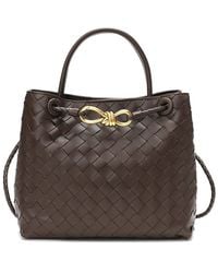 Tiffany & Fred Paris - Woven Leather Top Handle Shoulder Bag - Lyst