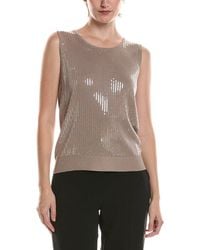 Anne Klein - Sequin Top - Lyst