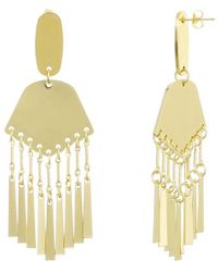 Adornia - Plated Drop Statement Earrings - Lyst