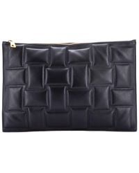 Bottega Veneta - Embossed Padded Leather Cassette Zip Clutch (Authentic Pre-Loved) - Lyst